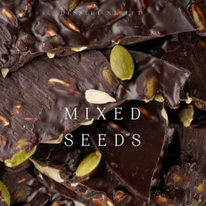 Dark Couverture 70% dark Chocolate โ with seven seeds โ Vegan โ 100gm โ Homemade