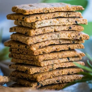 Flax seeds crackers – baked – 200gm