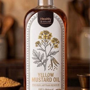 Yellow Mustard Oil- 1liter – Rich in natural omega fatty acids, HEART FRIENDLY
